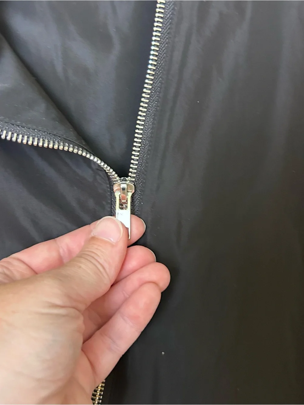 Sun Kim XL Parachute jacket/ coat Drawstring Black Oversize With Pockets VGC - Picture 5 of 11